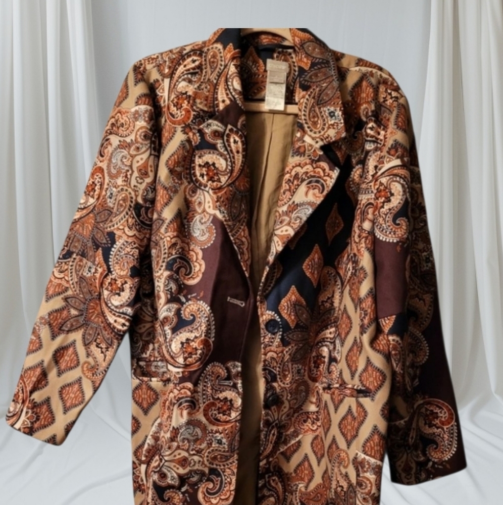 Chicos Paisley Patterned Women's Jacket